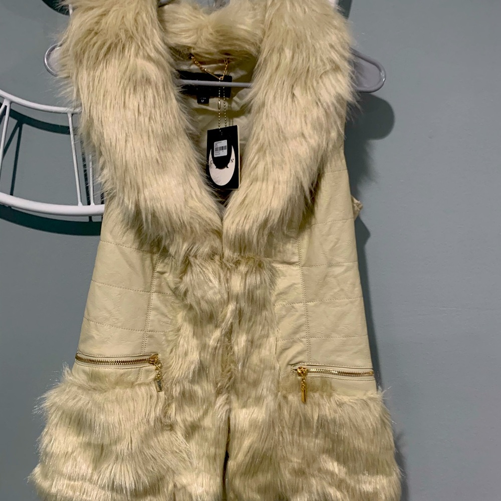 Faux fur vest